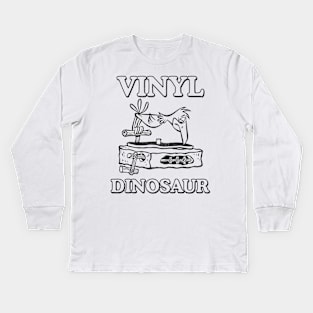 Vinyl Dinosaur Kids Long Sleeve T-Shirt